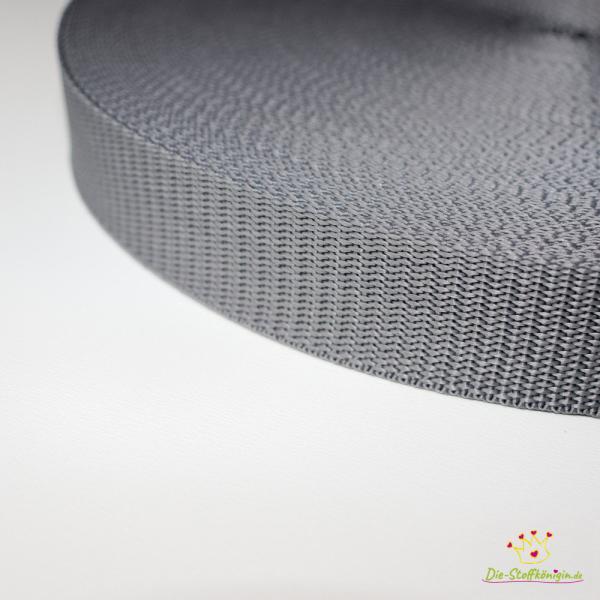 Gurtband Uni 30 mm Taubengrau